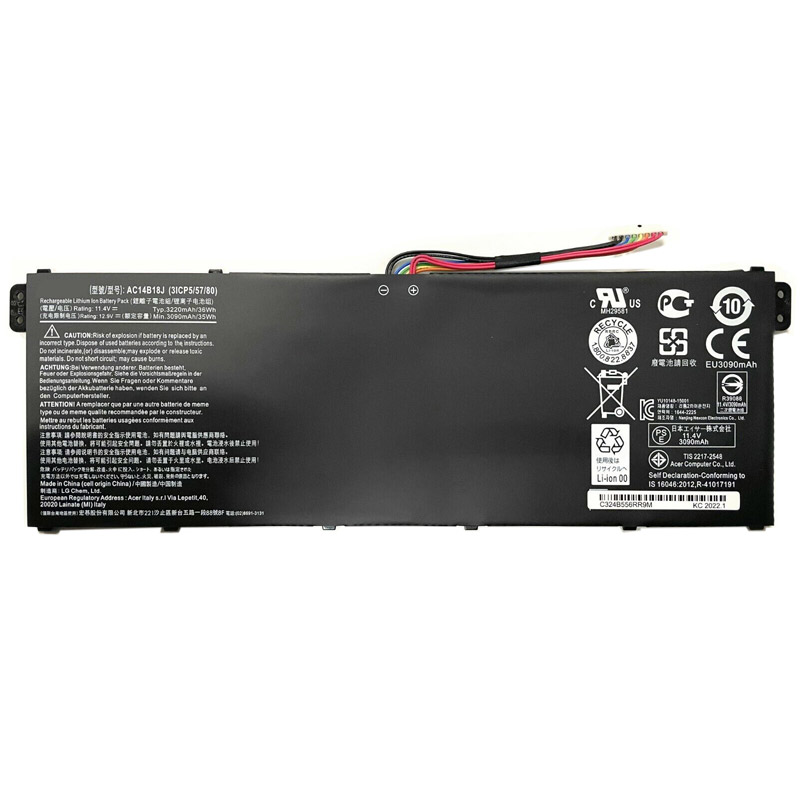 Compatible laptop battery ACER  for 3ICP5/57/80 
