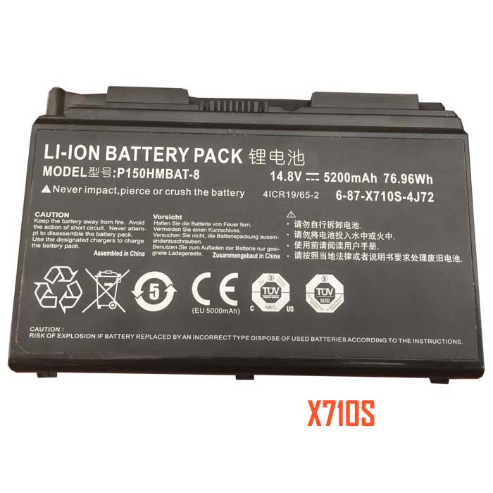Compatible laptop battery CLEVO  for 6-87-X710S-4271 