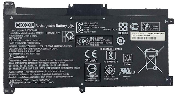 Compatible laptop battery for hp BK03XL Compatible laptop battery hp for BK03XL