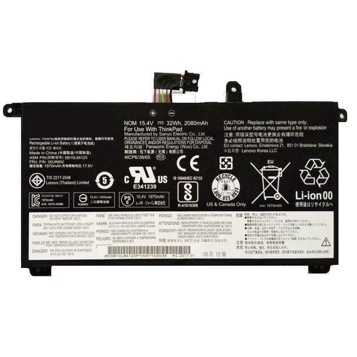 Compatible laptop battery lenovo  for ThinkPad T570 