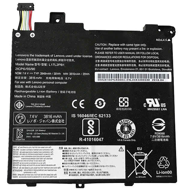 Compatible laptop battery lenovo  for L17L2PB2 