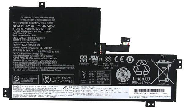 Compatible laptop battery LENOVO  for L17L3PB0 