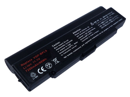 Compatible laptop battery for SONY VGP-BPL9C Compatible laptop battery SONY for VGP-BPL9C